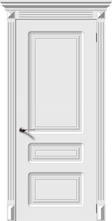 Дверь межкомнатная Трио эмаль ДГ